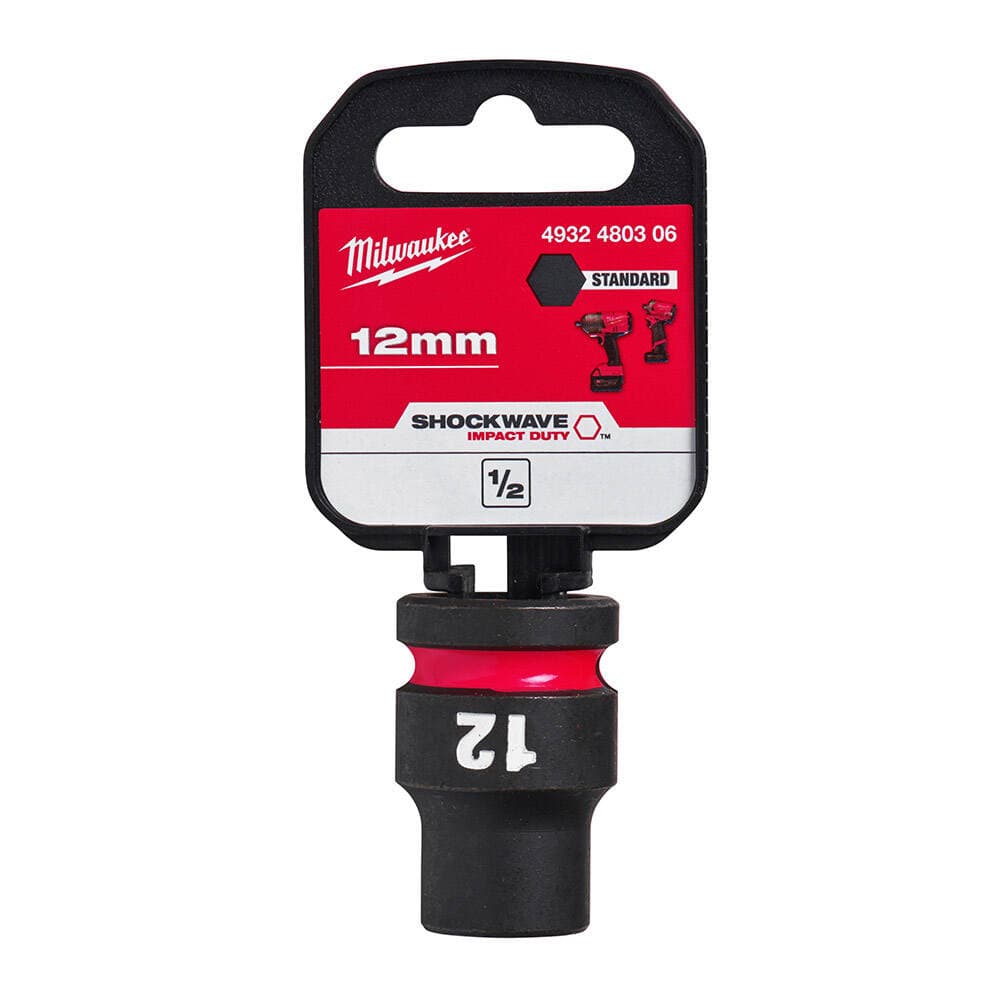 Milwaukee 12 mm Darbeli Lokma Endüstri Tip Shw 1/2 İnç Kısa (4932480306)