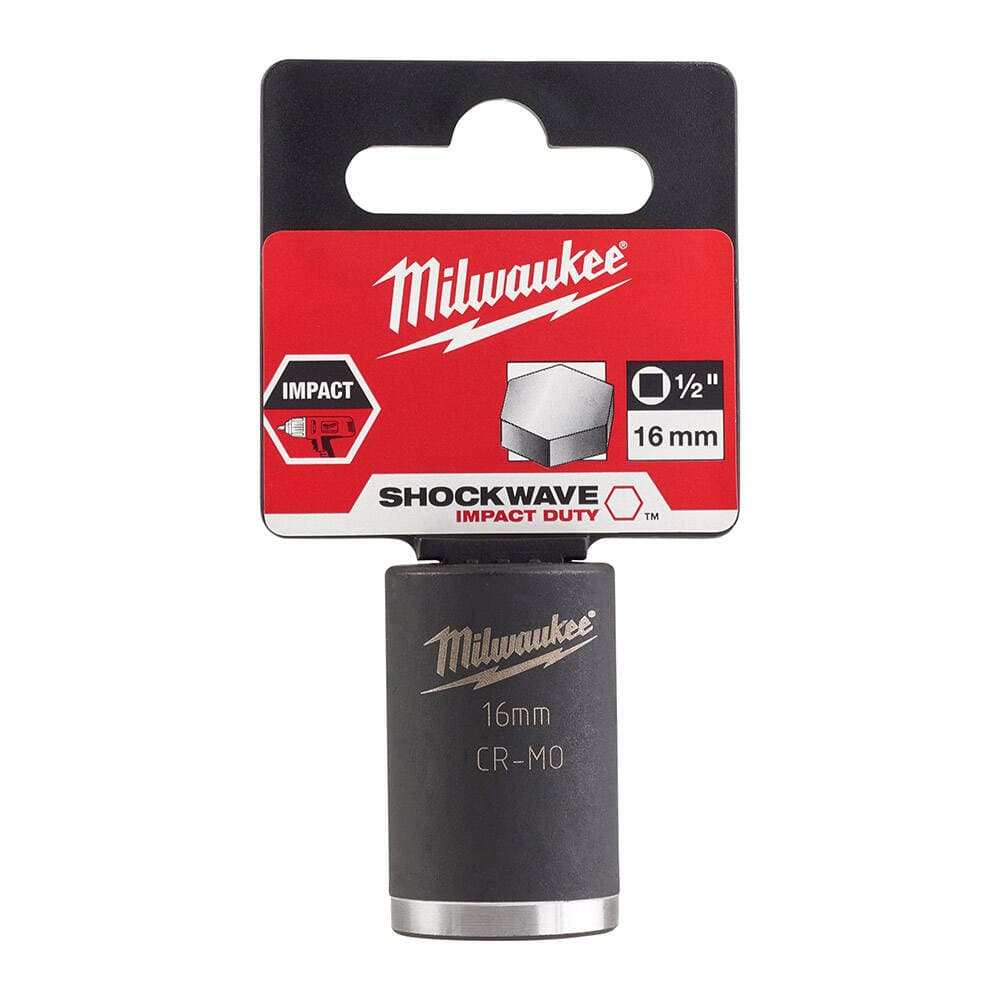 Milwaukee 16 mm Darbeli Lokma Endüstri Tip Shw 1/2 İnç Kısa (4932478041)