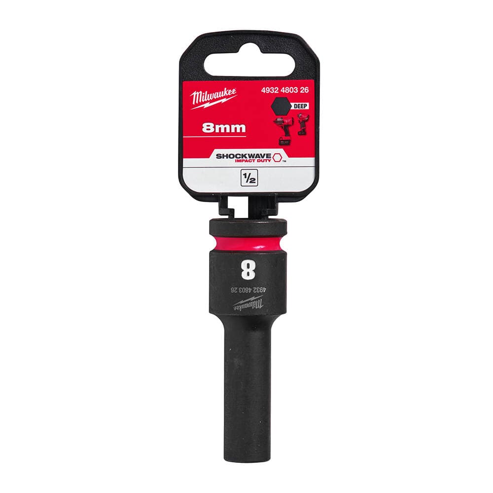 Milwaukee 8 mm Darbeli Lokma Endüstri Tip Shw 1/2 İnç Derin