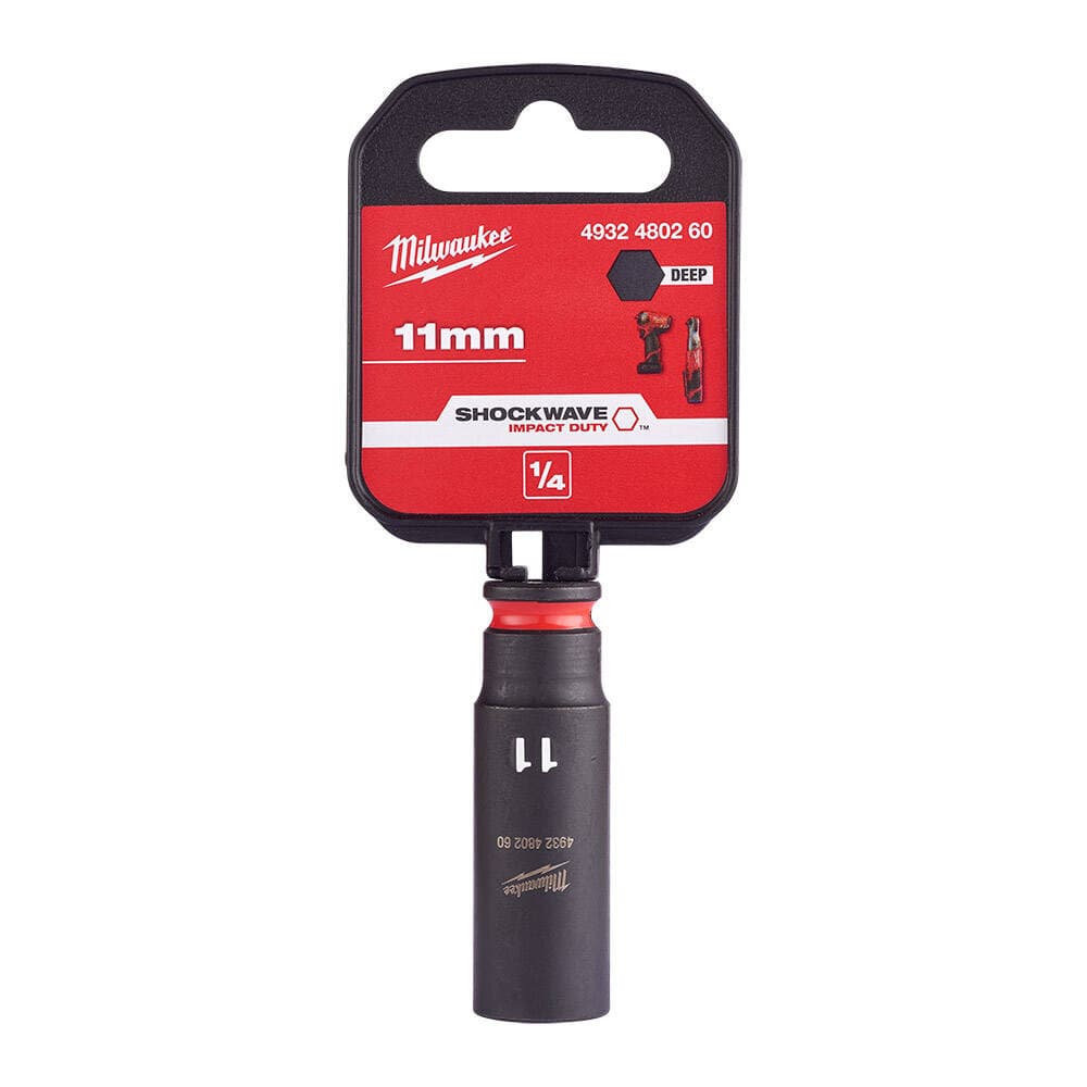 Milwaukee SHW Endüstriyel Darbeli Lokma 1/4 İnç Uzun 11mm-1 Adet (4932480260)