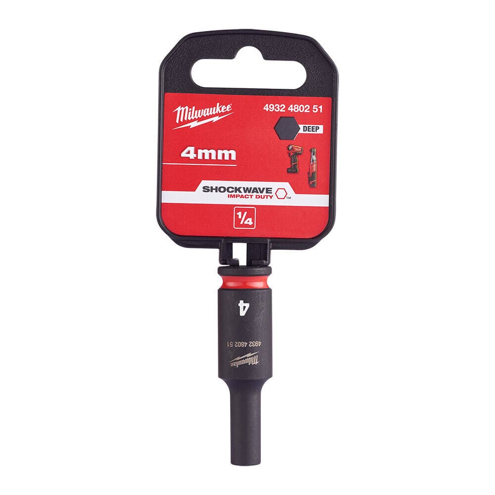 Milwaukee SHW Endüstriyel Darbeli Lokma 1/4 İnç Uzun 4mm-1 Adet (4932480251)