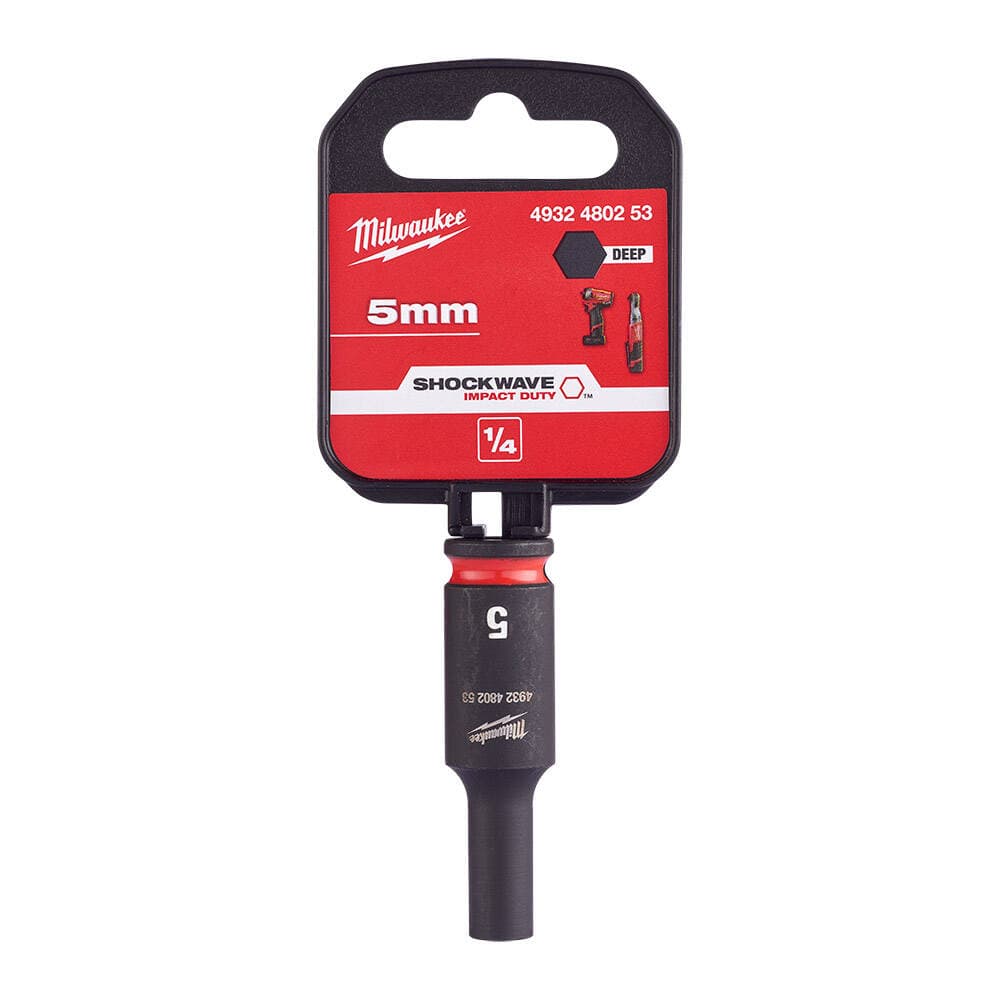 Milwaukee SHW Endüstriyel Darbeli Lokma 1/4 İnç Uzun 5mm-1 Adet (4932480253)