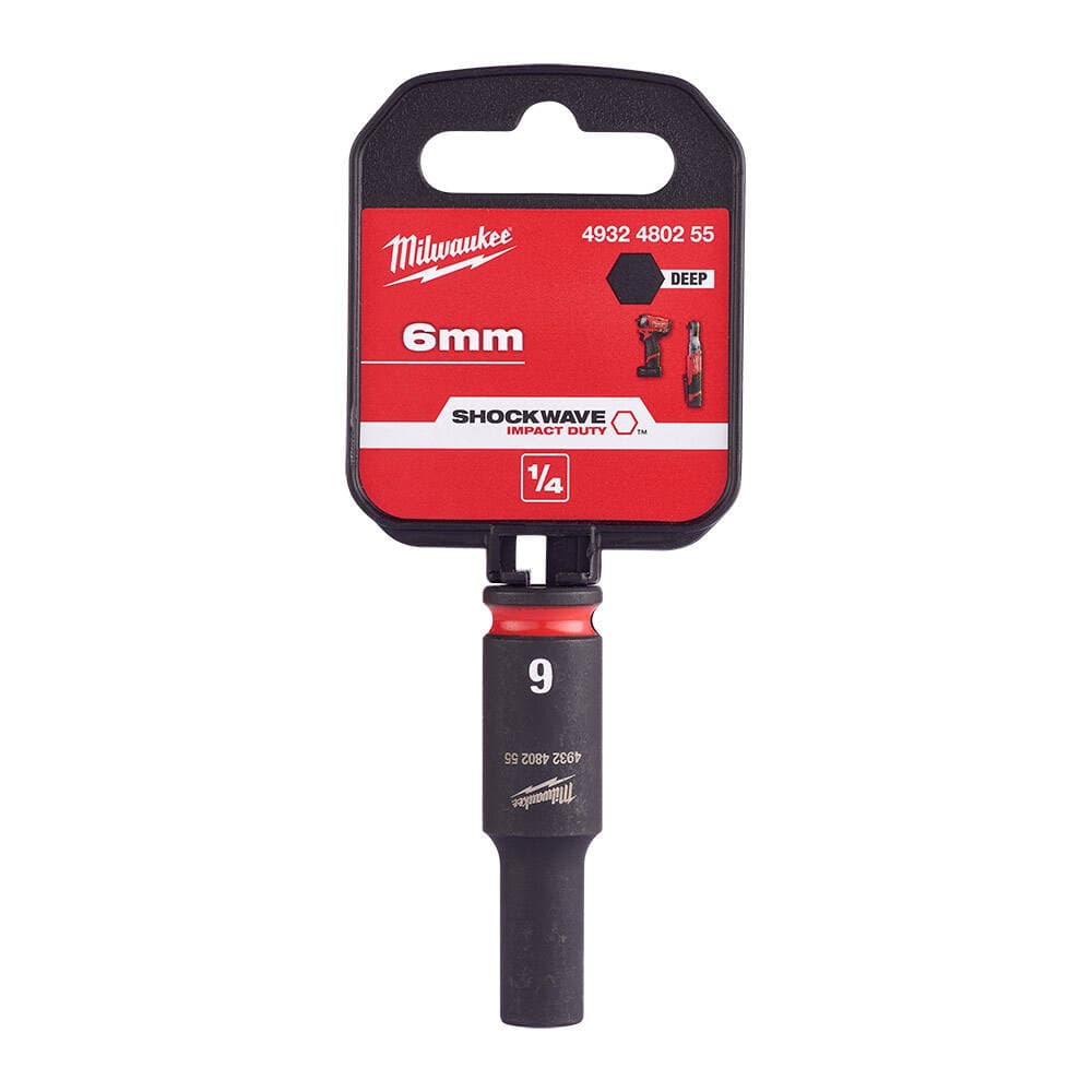 Milwaukee SHW Endüstriyel Darbeli Lokma 1/4 İnç Uzun 6mm-1 Adet (4932480255)