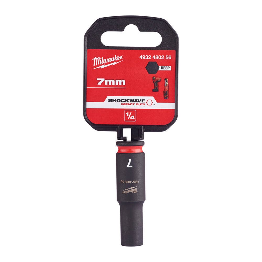 Milwaukee 7 mm Darbeli Lokma Endüstri Tip Shw 1/4 İnç Derin
