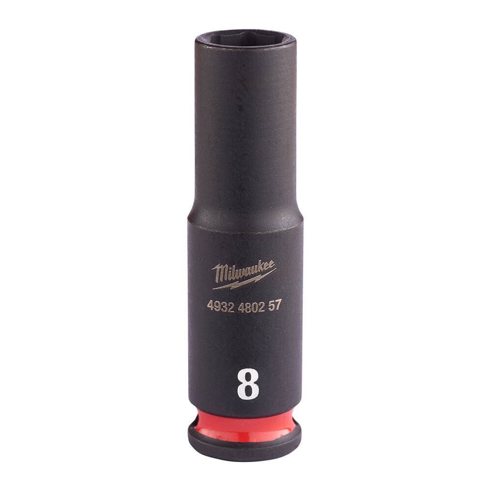 Milwaukee 8 mm Darbeli Lokma Endüstri Tip Shw 1/4 İnç Derin