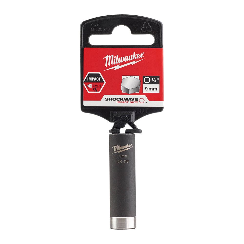 Milwaukee SHW Endüstriyel Darbeli Lokma 1/4 İnç Uzun 9mm-1 Adet (4932478003)