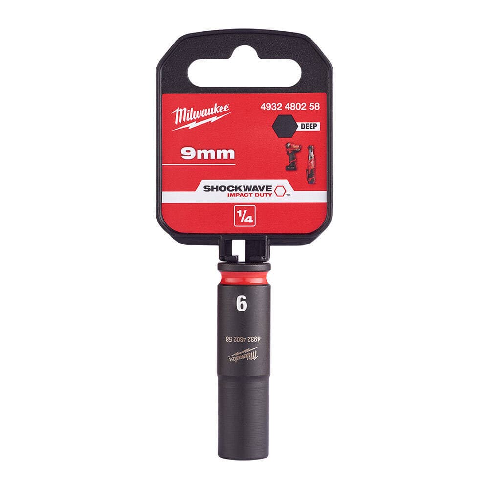 Milwaukee SHW Endüstriyel Darbeli Lokma 1/4 İnç Uzun 9mm-1 Adet (4932480258)