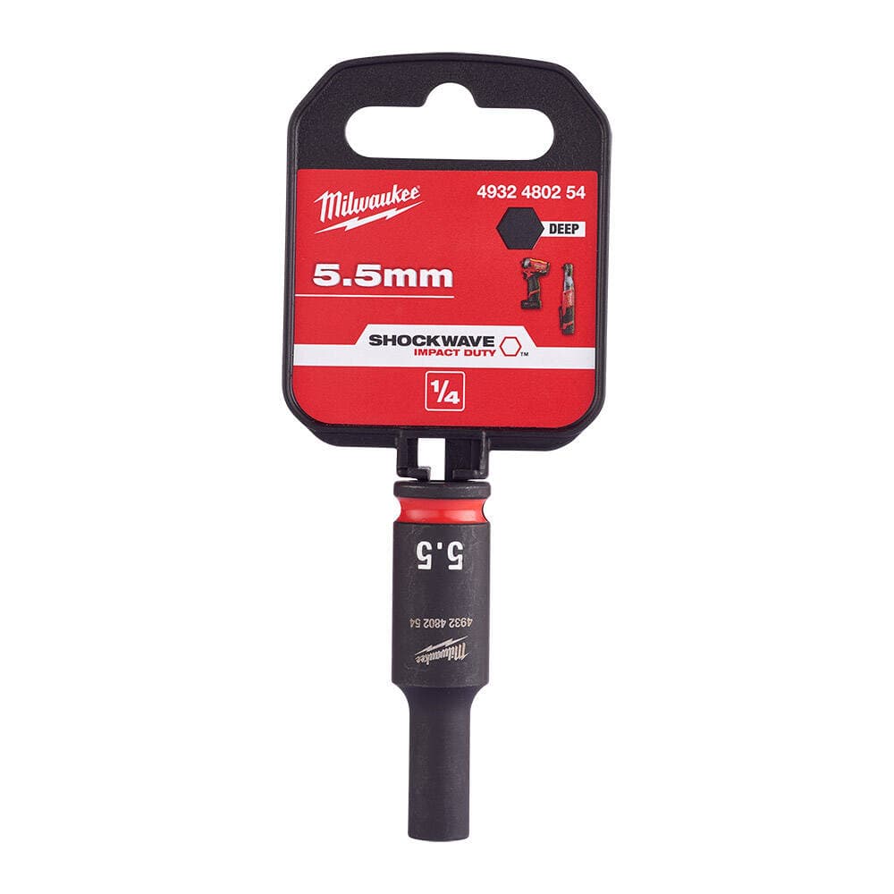 Milwaukee SHW Endüstriyel Darbeli Lokma 1/4 İnçuzun 5.5mm-1 Adet (4932480254)