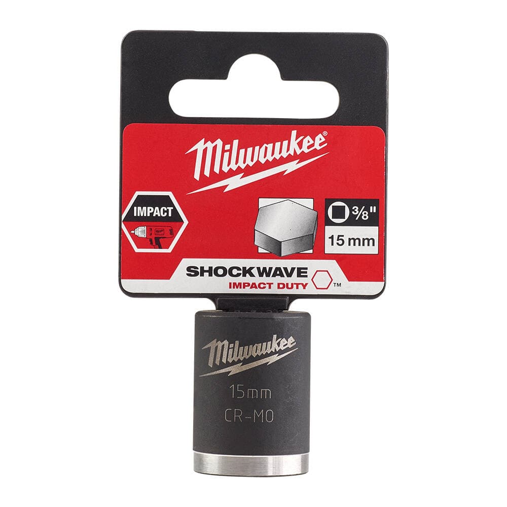 Milwaukee SHW Endüstriyel Darbeli Lokma 3/8 İnç Std 15mm-1 Adet (4932478014)