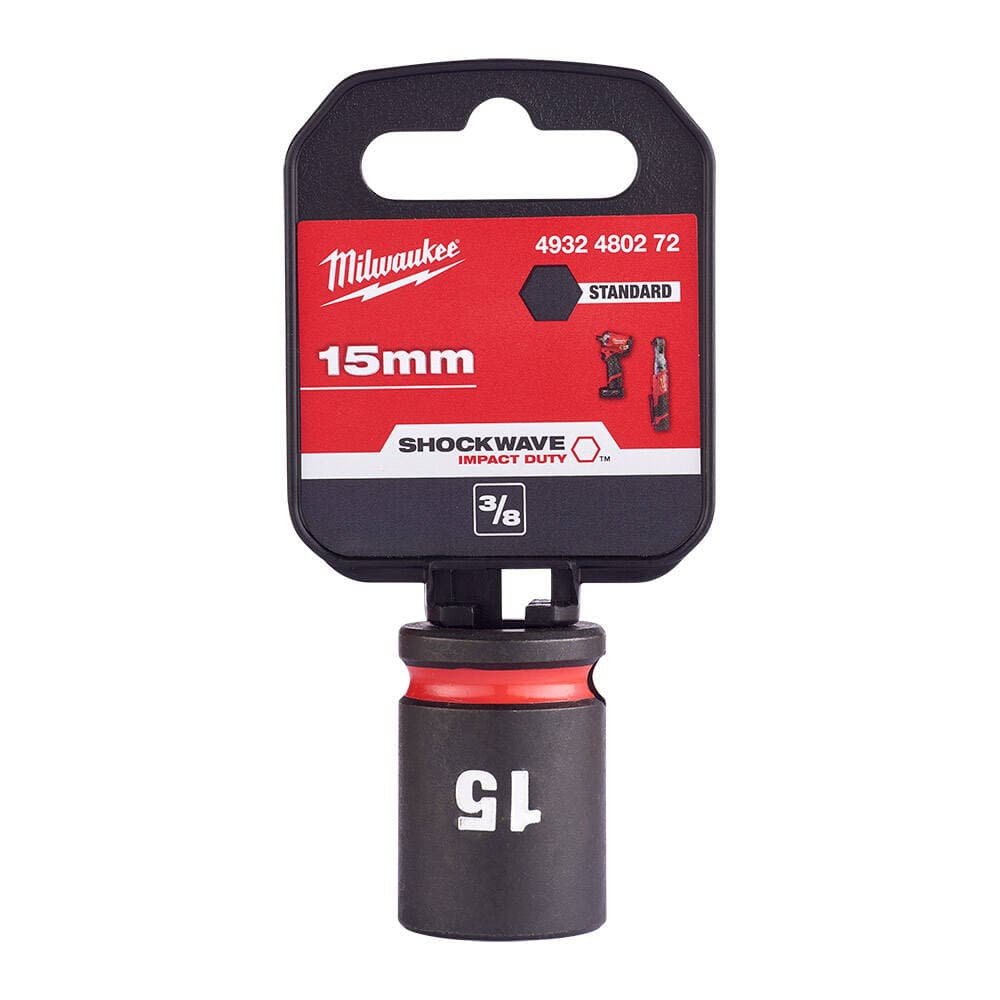 Milwaukee SHW Endüstriyel Darbeli Lokma 3/8 İnç Std 15mm-1 Adet (4932480272)