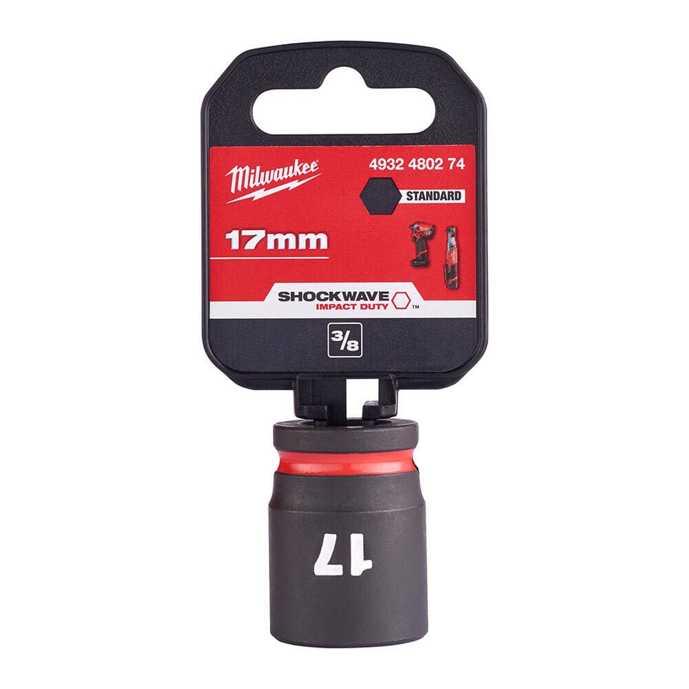 Milwaukee 17 mm Darbeli Lokma Endüstri Tip Shw 3/8 İnç Kısa