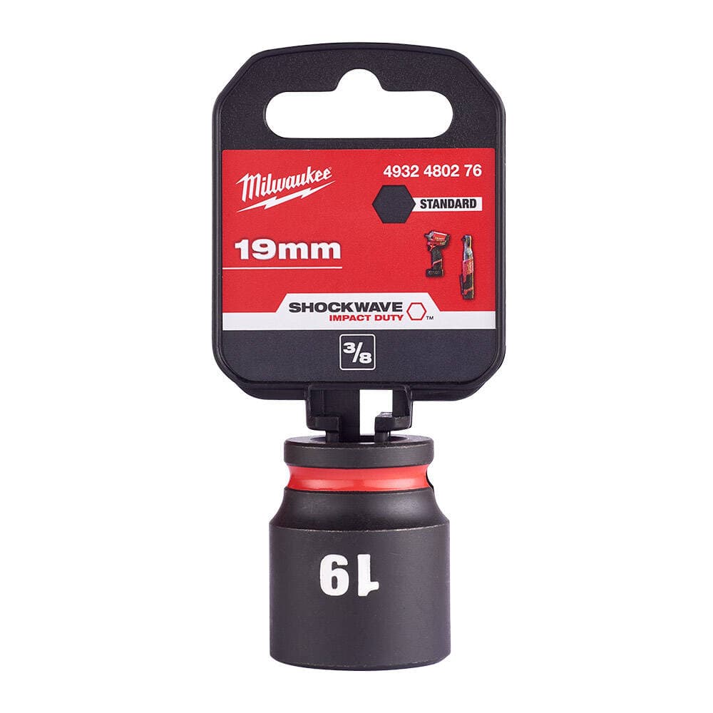 Milwaukee SHW Endüstriyel Darbeli Lokma 3/8 İnç Std 19mm-1 Adet (4932480276)