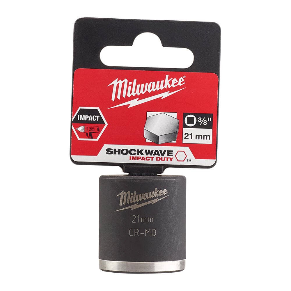 Milwaukee SHW Endüstriyel Darbeli Lokma 3/8 İnç Std 21mm-1 Adet (4932478019)