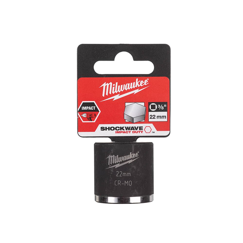 Milwaukee SHW Endüstriyel Darbeli Lokma 3/8 İnç Std 22mm-1 Adet (4932478020)