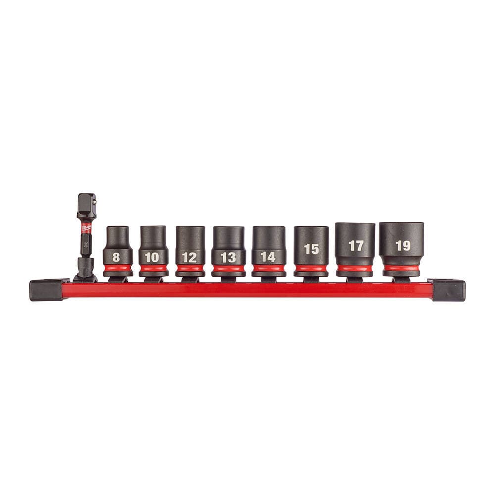 Milwaukee SHW Endüstriyel Darbeli Lokma 3/8 İnç Std Set-9 Parça
