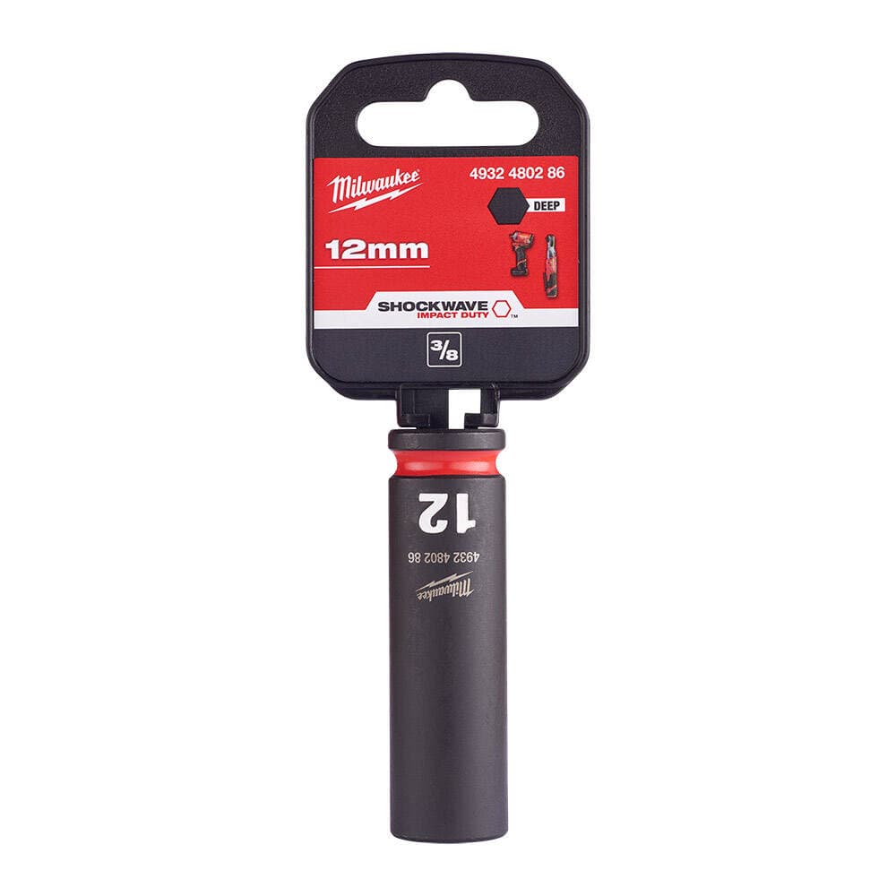 Milwaukee SHW Endüstriyel Darbeli Lokma 3/8 İnç Uzun 12mm-1 Adet (4932480286)