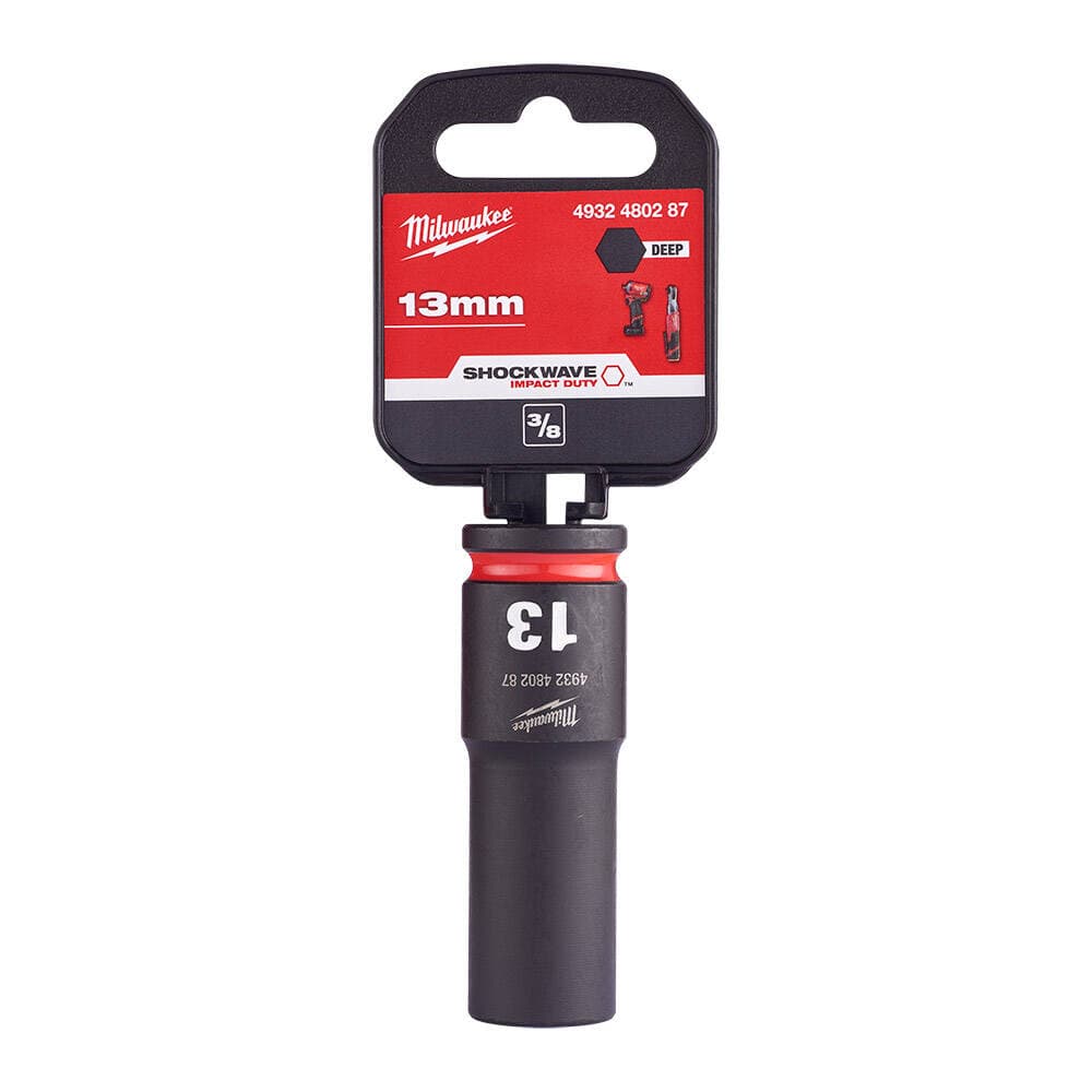 Milwaukee SHW Endüstriyel Darbeli Lokma 3/8 İnç Uzun 13mm-1 Adet