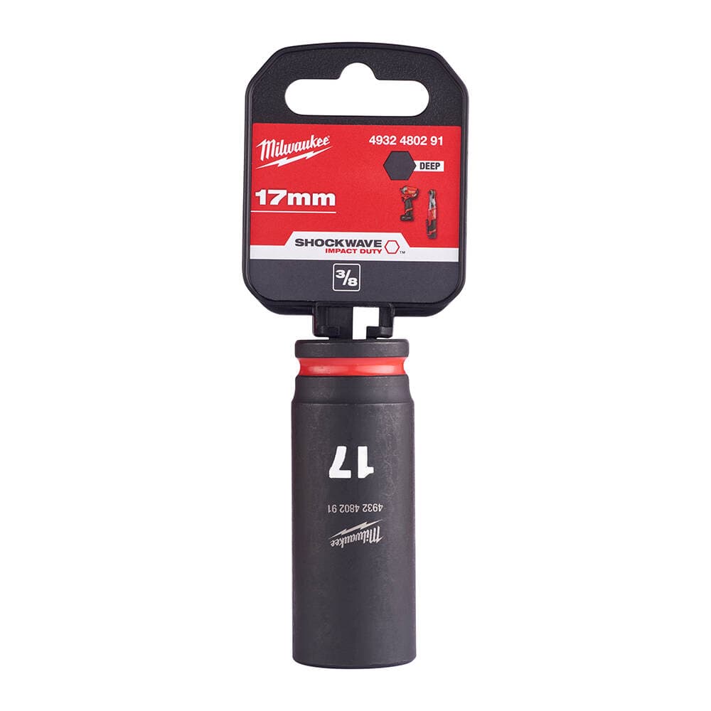 Milwaukee 17 mm Darbeli Lokma Endüstri Tip Shw 3/8 İnç Derin