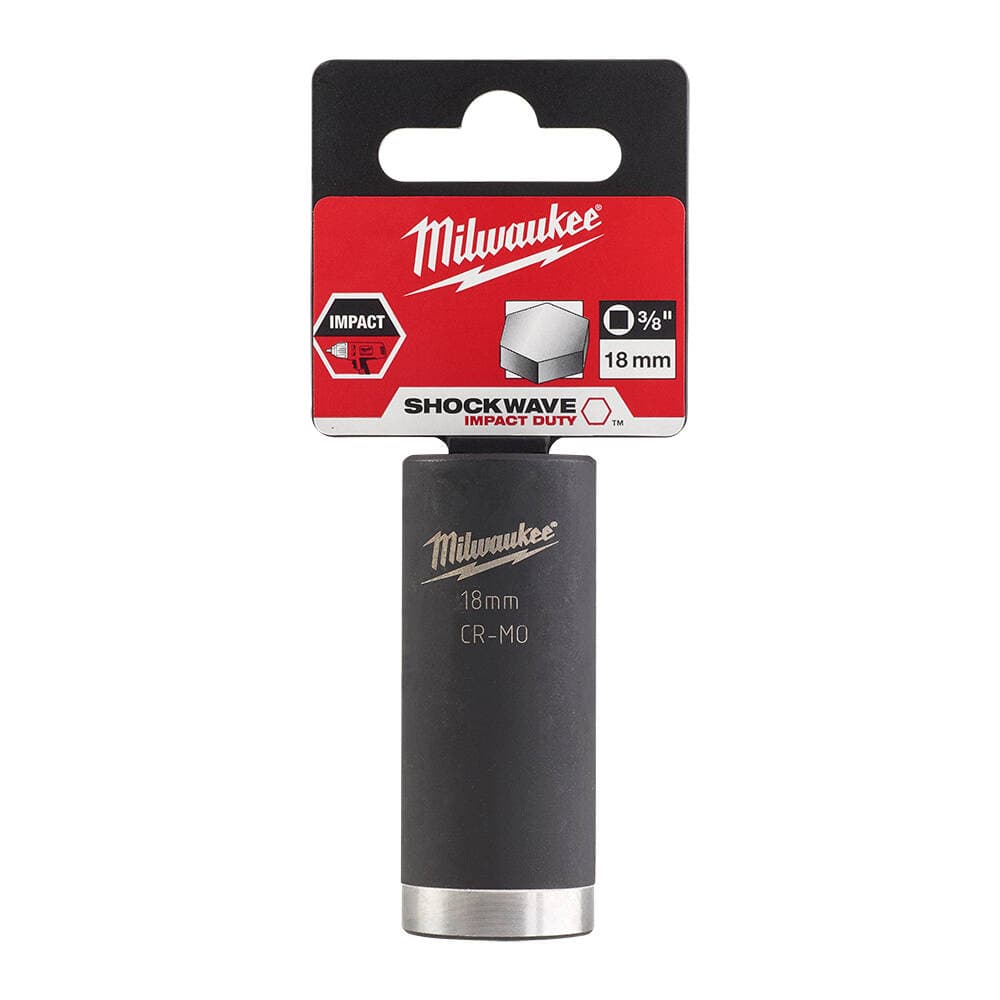 Milwaukee SHW Endüstriyel Darbeli Lokma 3/8 İnç Uzun 18mm-1 Adet (4932478030)