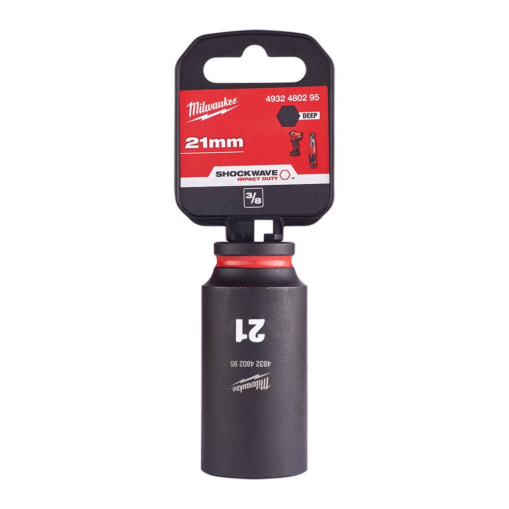 Milwaukee SHW Endüstriyel Darbeli Lokma 3/8 İnç Uzun 21mm-1 Adet (4932480295)