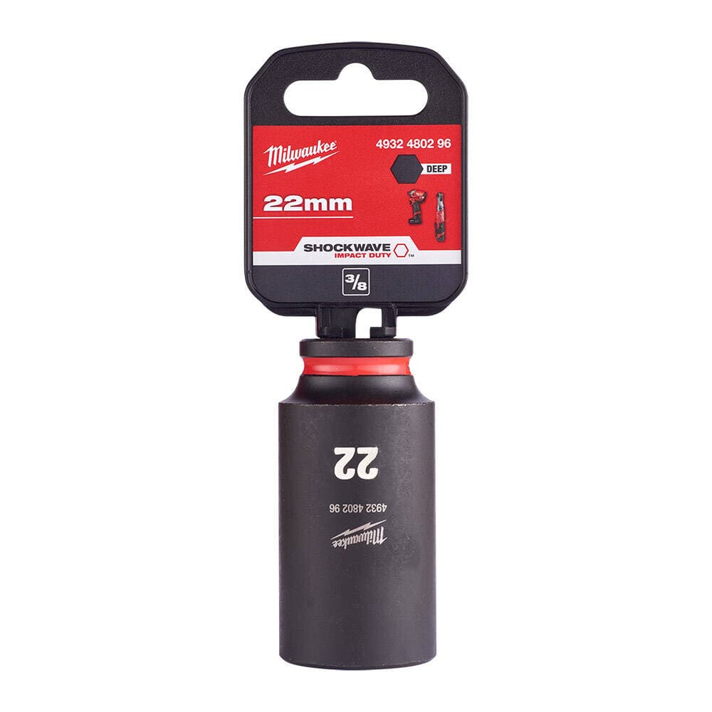 Milwaukee SHW Endüstriyel Darbeli Lokma 3/8 İnç Uzun 22mm-1 Adet (4932480296)