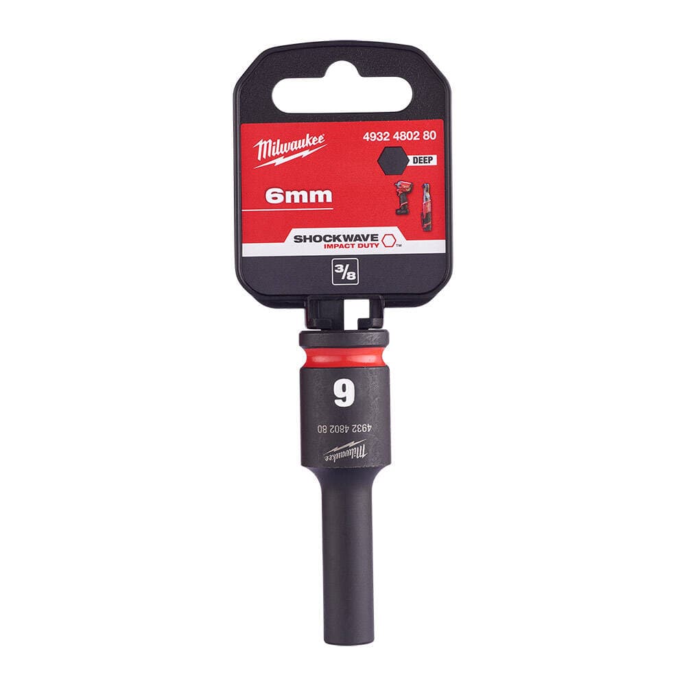 Milwaukee SHW Endüstriyel Darbeli Lokma 3/8 İnç Uzun 6mm-1 Adet