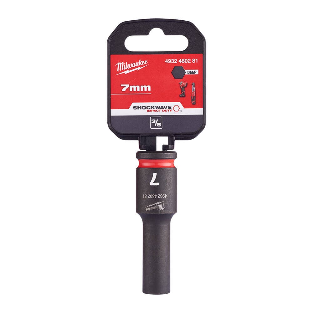 Milwaukee SHW Endüstriyel Darbeli Lokma 3/8 İnç Uzun 7mm-1 Adet