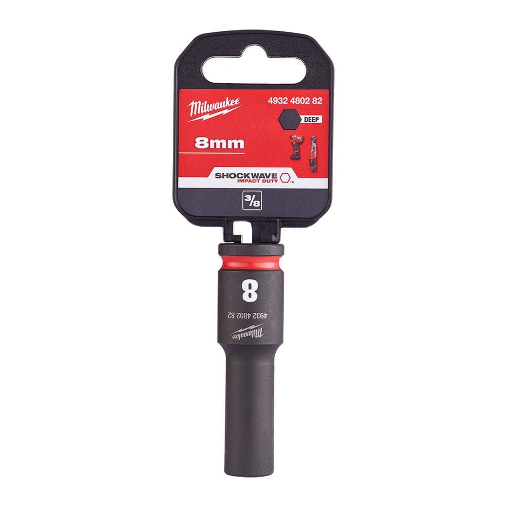 Milwaukee SHW Endüstriyel Darbeli Lokma 3/8 İnç Uzun 8mm-1 Adet (4932480282)