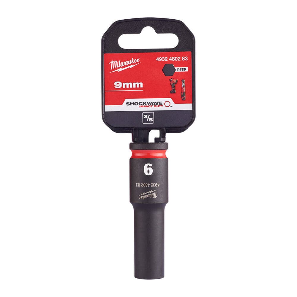 Milwaukee SHW Endüstriyel Darbeli Lokma 3/8 İnç Uzun 9mm-1 Adet