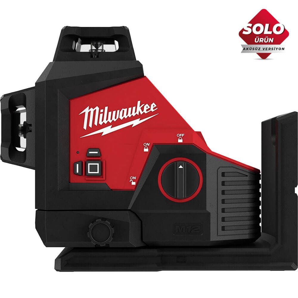 Milwaukee M123PL-0C M12 3 Çizgili Lazer Metre
