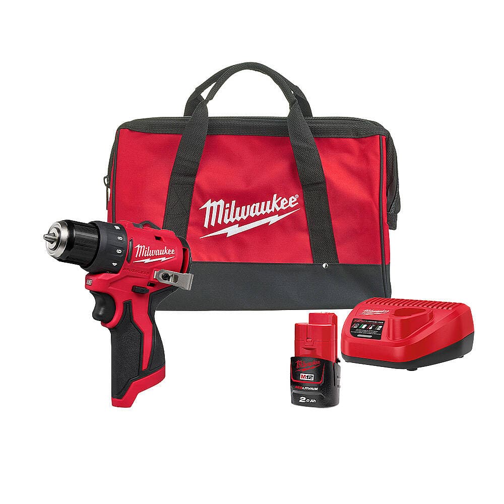 Milwaukee M12 BLDDRC-201BRF Kömürsüz Akülü Matkap