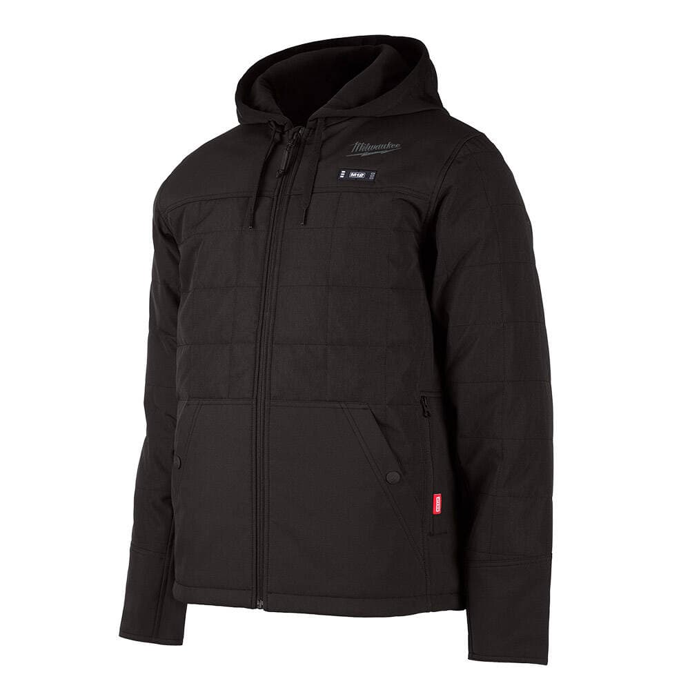 Milwaukee M12 HPJBL12-0(XL) Isıtmalı Puffer Siyah Kapüşonlu Mont