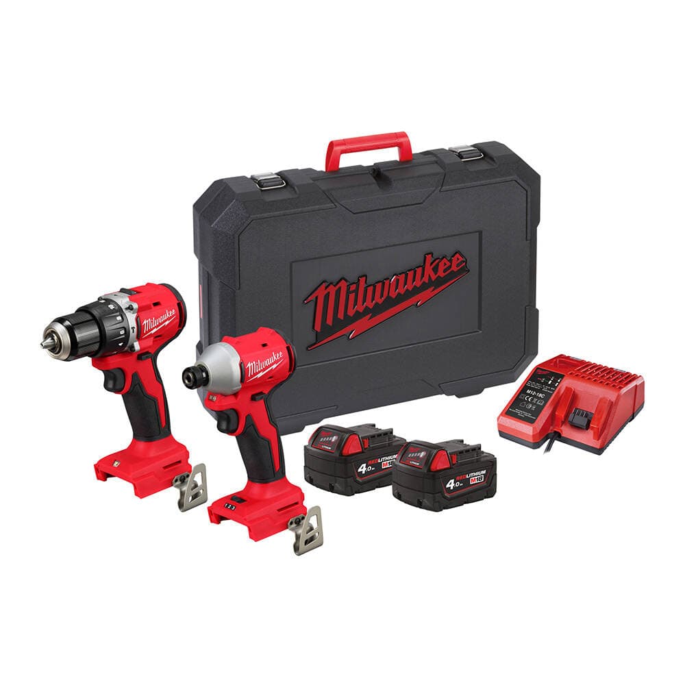 Milwaukee M18 BLCPP2A-402C 2'li Akülü Set (BLPDRC-BLIDRC)