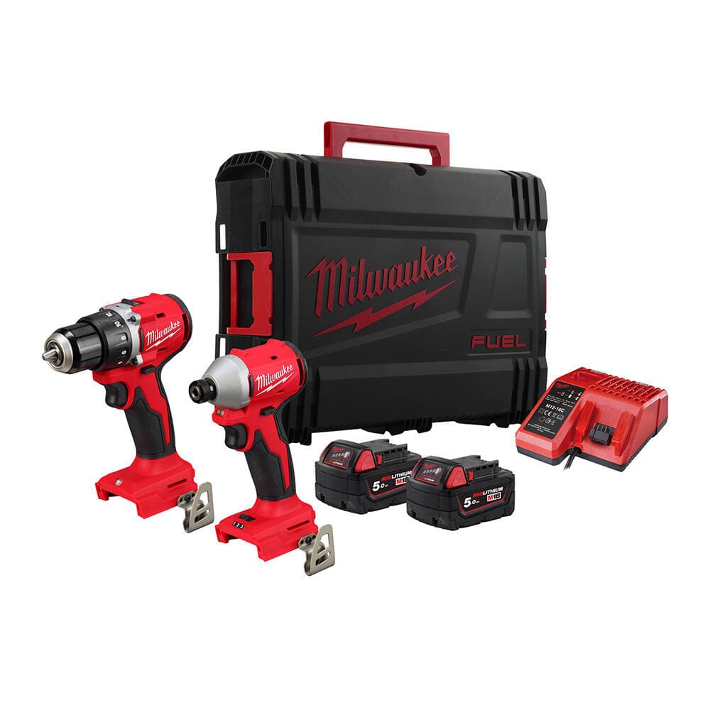 Milwaukee M18 BLCPP2B-502C 2'li Akülü Set (BLDDRC-BLIDRC)