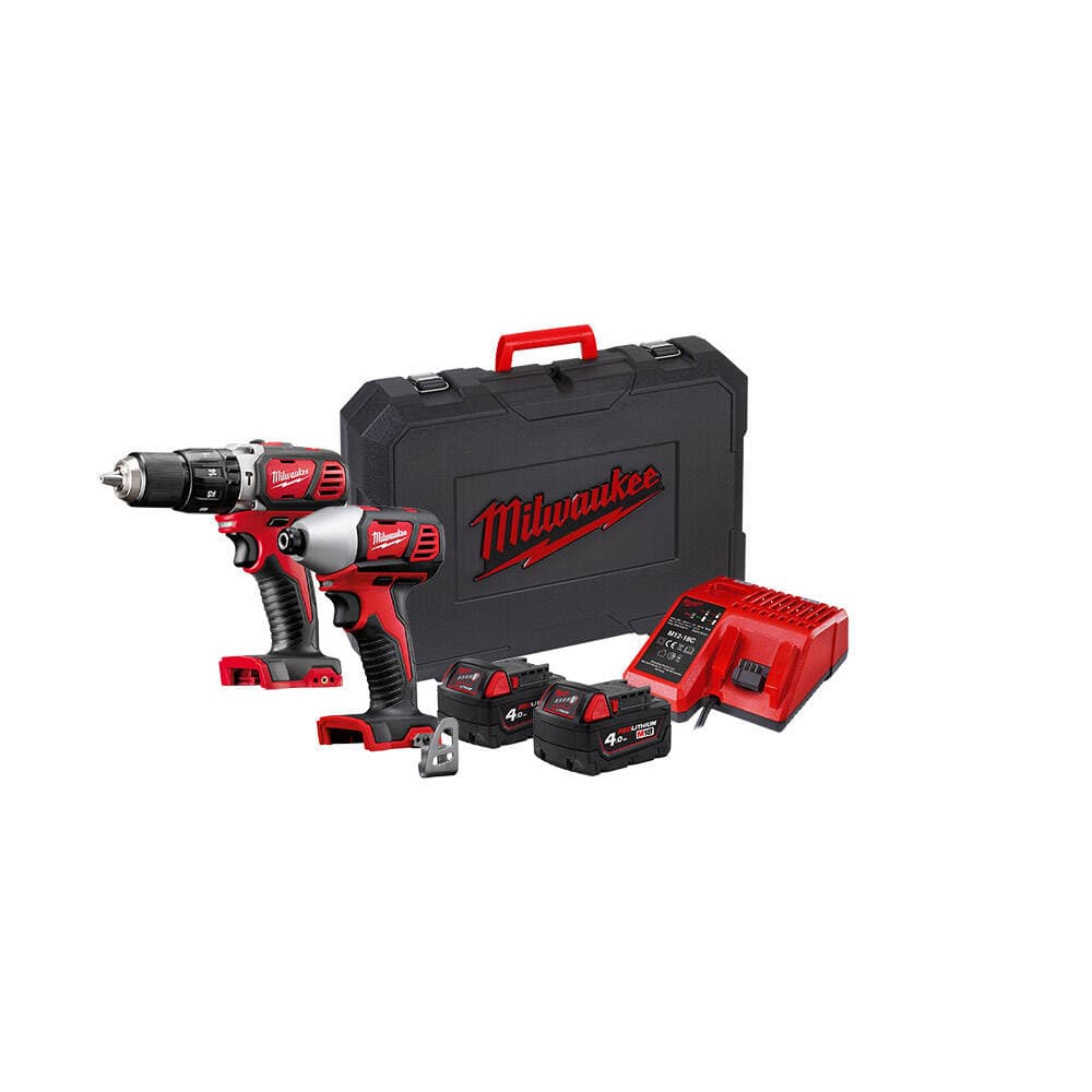 Milwaukee M18 BPP2C-402C İkili Set (M18 BPD & M18 BID)