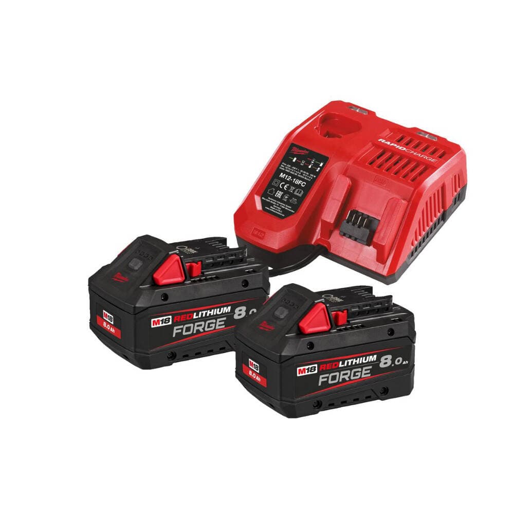 Milwaukee M18 FORGENRG-802 Akü + Şarj Cihazı Paketi