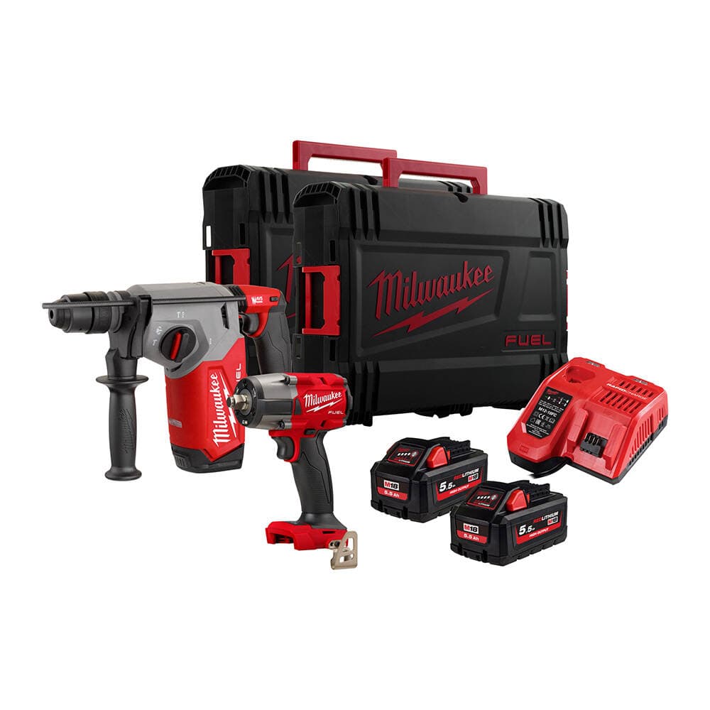 Milwaukee M18 FPP2BA-552X Akülü Set (M18 FHX - M18 FMTIW2F)