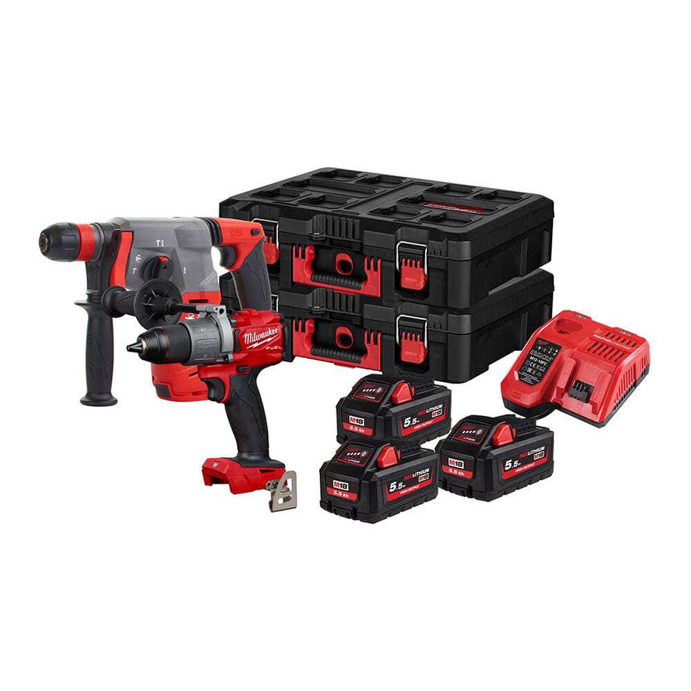 Milwaukee M18 FPP2M2-553P M18FPD2 - M18CHX Akülü Set