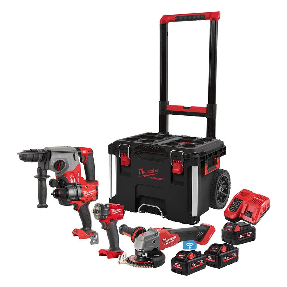 Milwaukee M18 FPP4C-555T Akülü Set (FPD3-FMTIW2F-FHX-ONEFSAG)