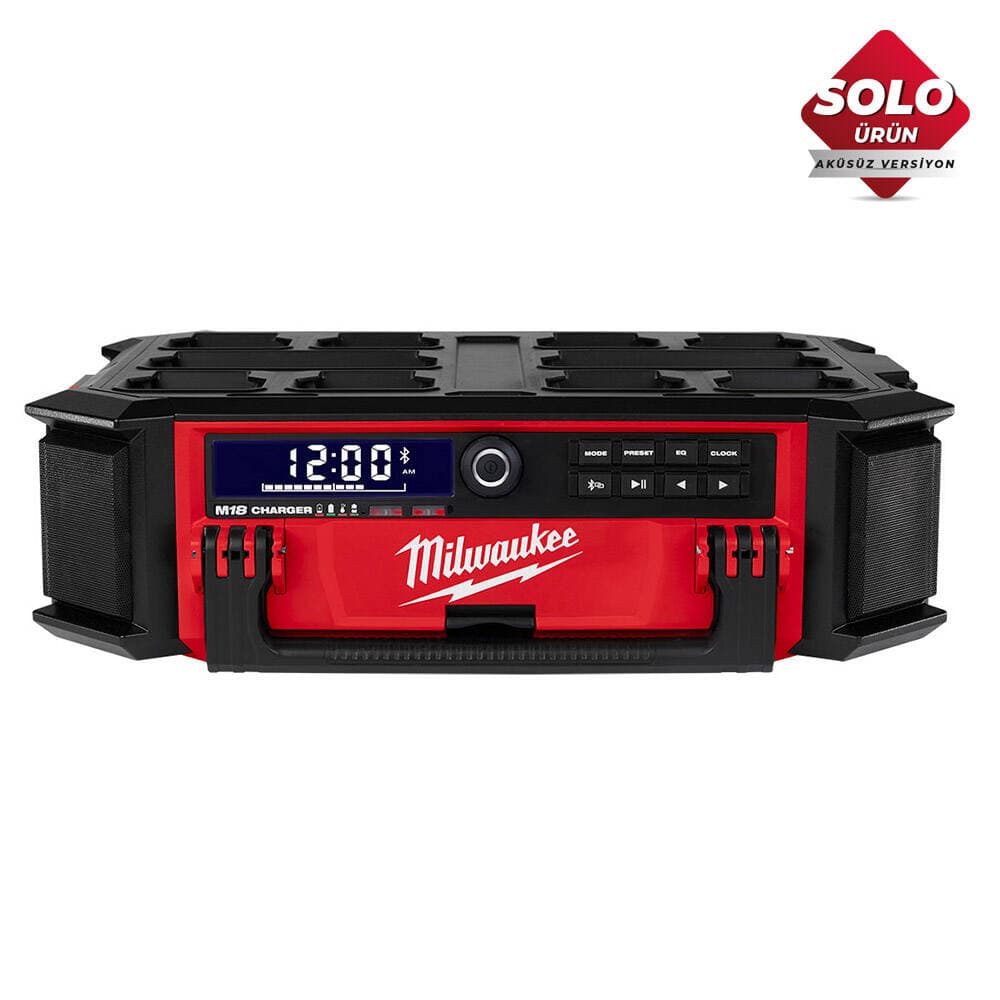Milwaukee M18 PRCDAB-0 Packout Uyumlu Radyo ve Şarj Cihazı