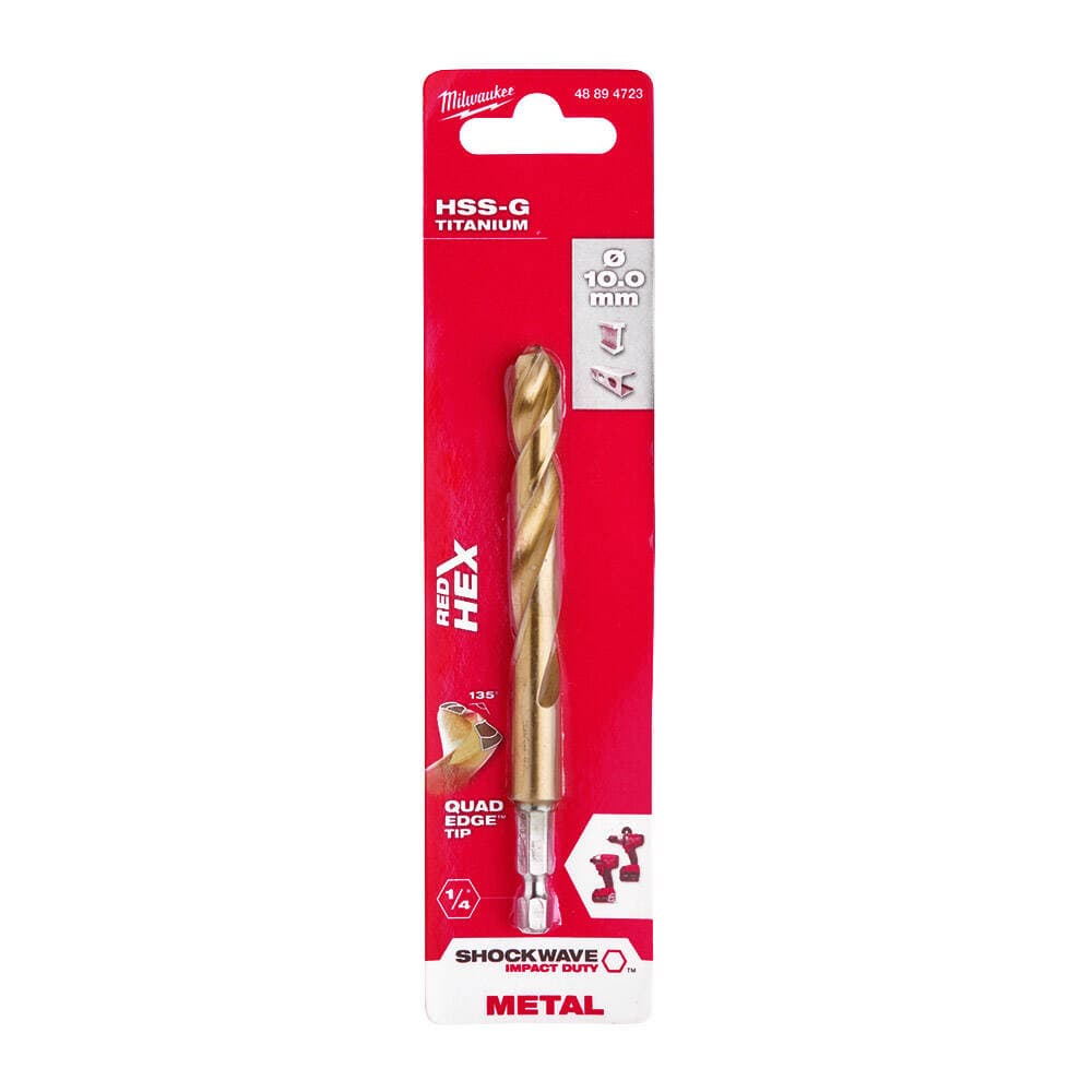 Milwaukee 10x120 mm HSS-G Hex Girişli Metal Matkap Ucu (48894723)