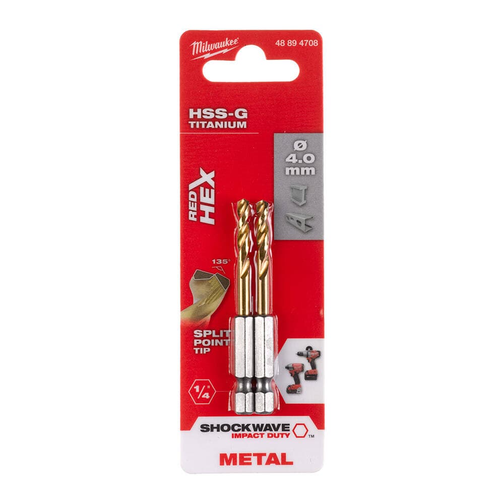 Milwaukee 4x71.5 mm HSS-G Hex Girişli Metal Matkap Ucu