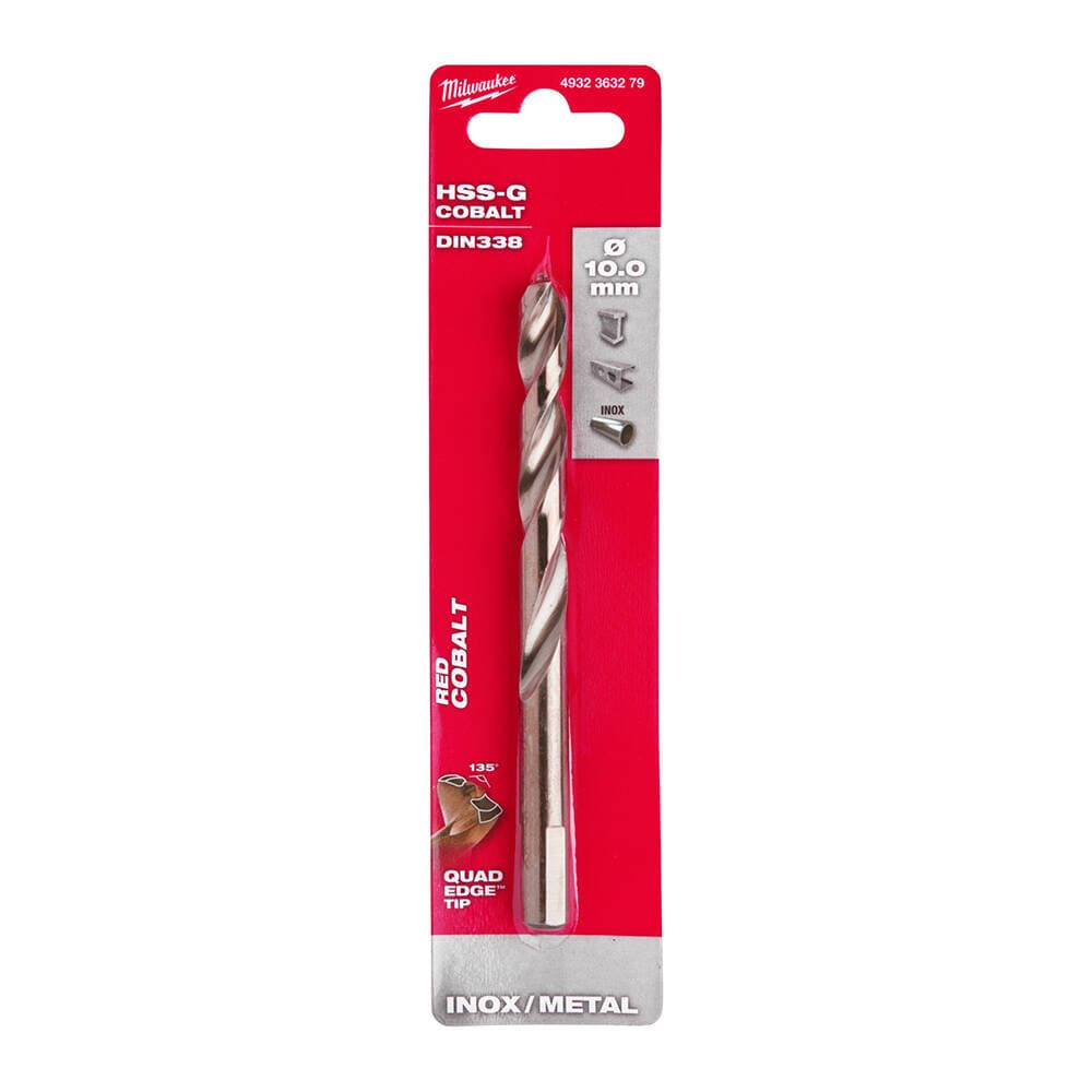 Milwaukee 10.0x133 mm Altın Serisi HSS-G Co Metal Matkap Ucu