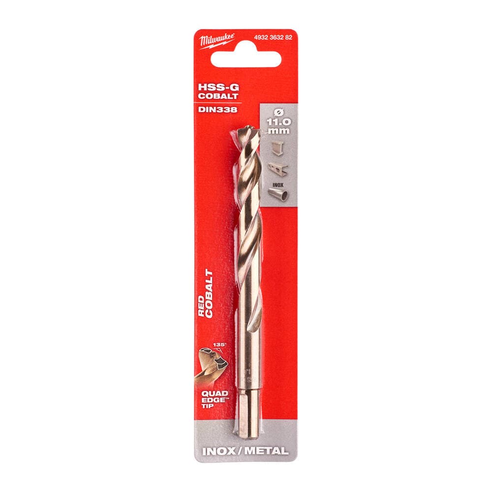 Milwaukee 11.0x142 mm Altın Serisi HSS-G Co Metal Matkap Ucu