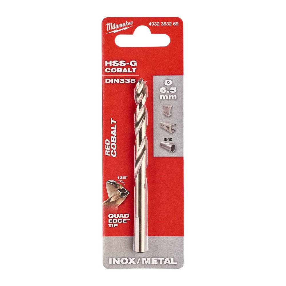 Milwaukee 6.5x101 mm Altın Serisi HSS-G Co Metal Matkap Ucu
