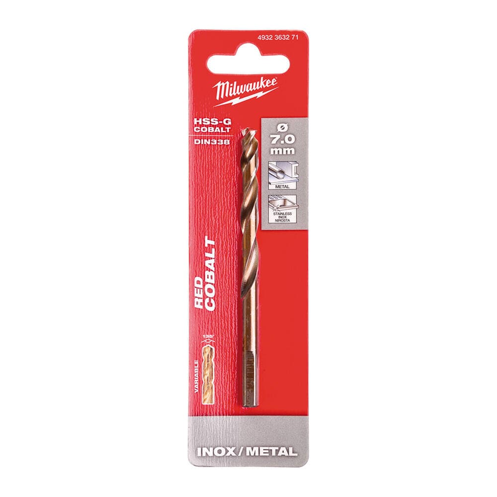 Milwaukee 7.0x109 mm Altın Serisi HSS-G Co Metal Matkap Ucu