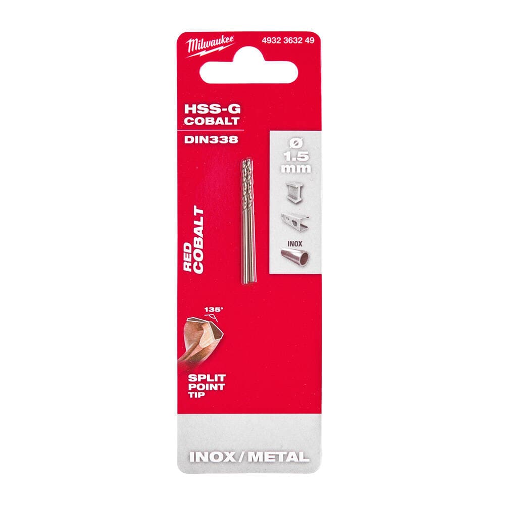 Milwaukee 1.5x40 mm Altın Serisi HSS-G Co Metal Matkap Ucu - 2'li
