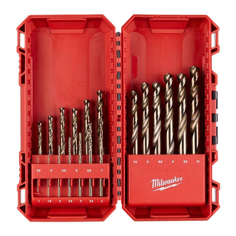 Milwaukee 19 Parça HSS-G CO Red Cobalt Metal Matkap Ucu Seti