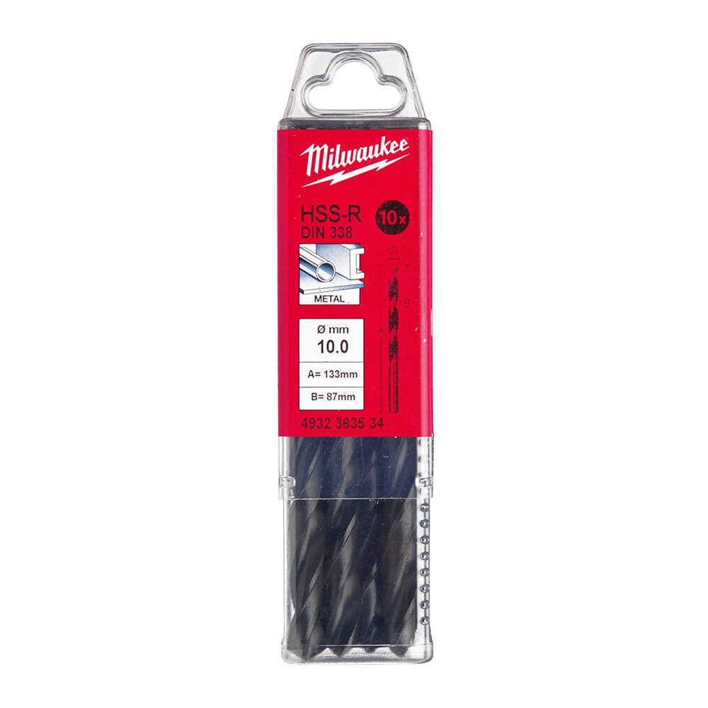 Milwaukee 10.0x133 mm HSS-R Metal Matkap Ucu - 10'lu