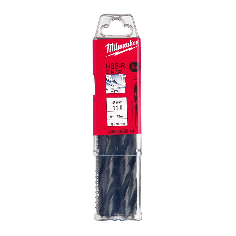 Milwaukee 11.0x142 mm HSS-R Metal Matkap Ucu - 5'li